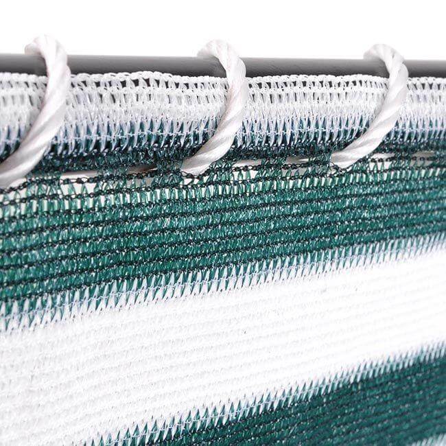 Balcony privacy screen-accessories ropes ties install