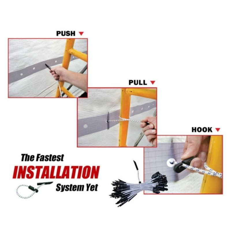 Elastic Bungee Ties Installation