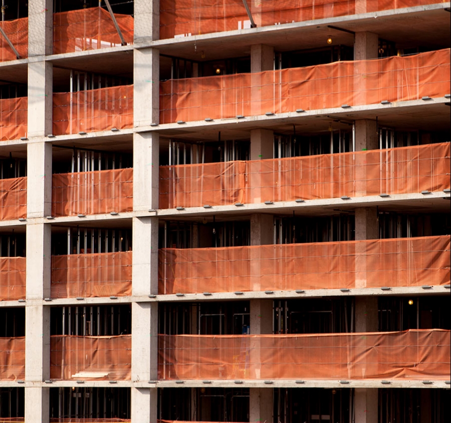 NFPA fr hdpe guardrail netting debris net