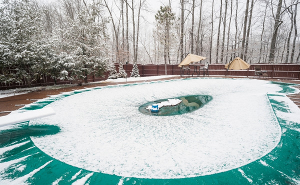 winter pool cover