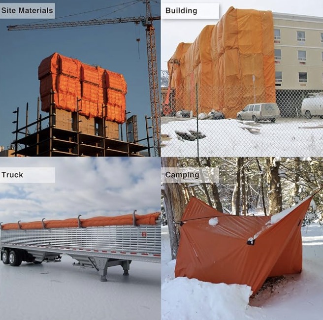 insulated tarp construction camping truck cover applications