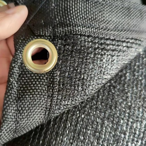 black mesh reinforced drone net