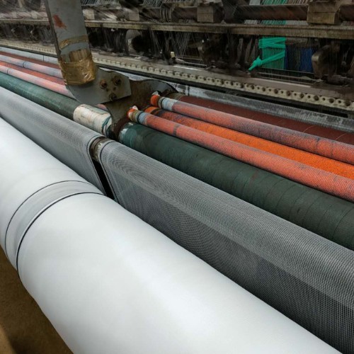 raschel knitting machine in factory