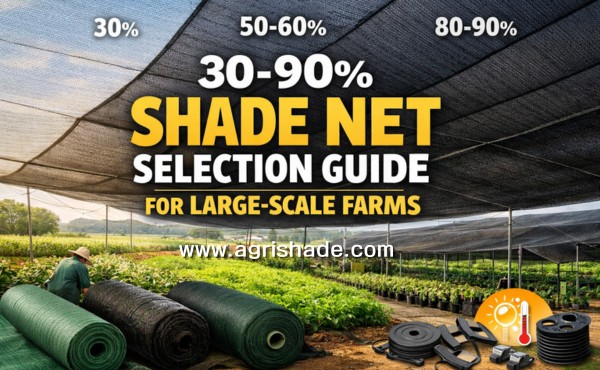 30-90% Shade Net Selection Guide For Large-Scale Farms