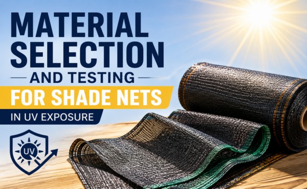 Material Selection and Testing for Shade Nets in UV Exposure