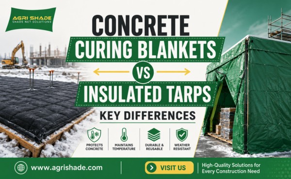 Concrete Curing Blankets vs Insulated Tarps