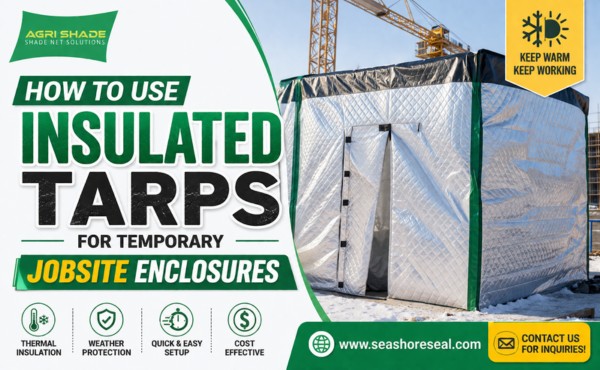 How to Use Insulated Tarps for Temporary Jobsite Enclosures
