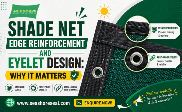 Shade Net Edge Reinforcement and Eyelet Design